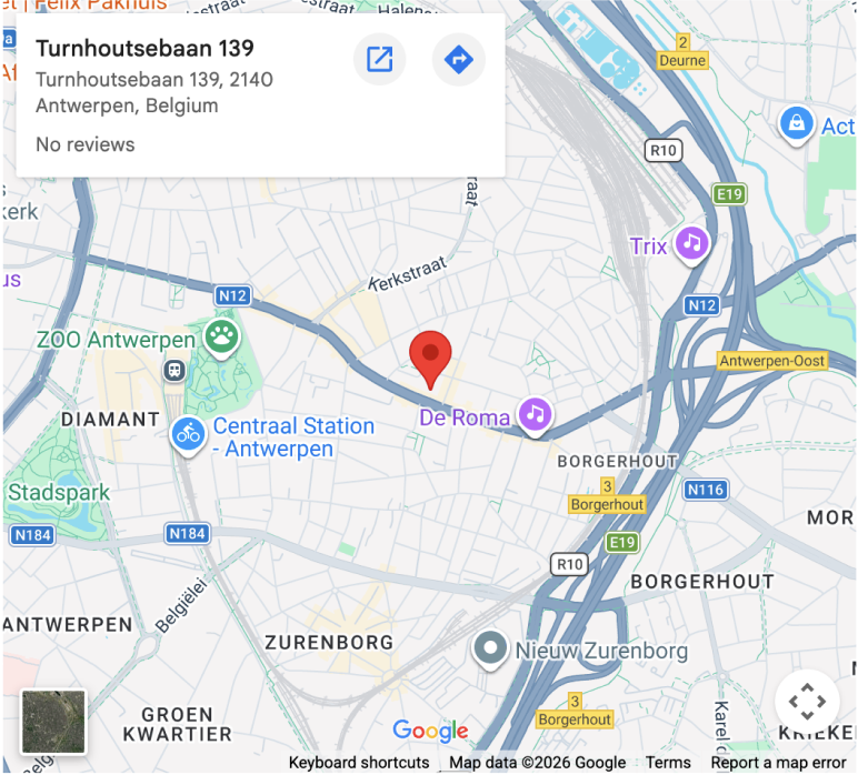 Kaart van Energiehuis Antwerpen
